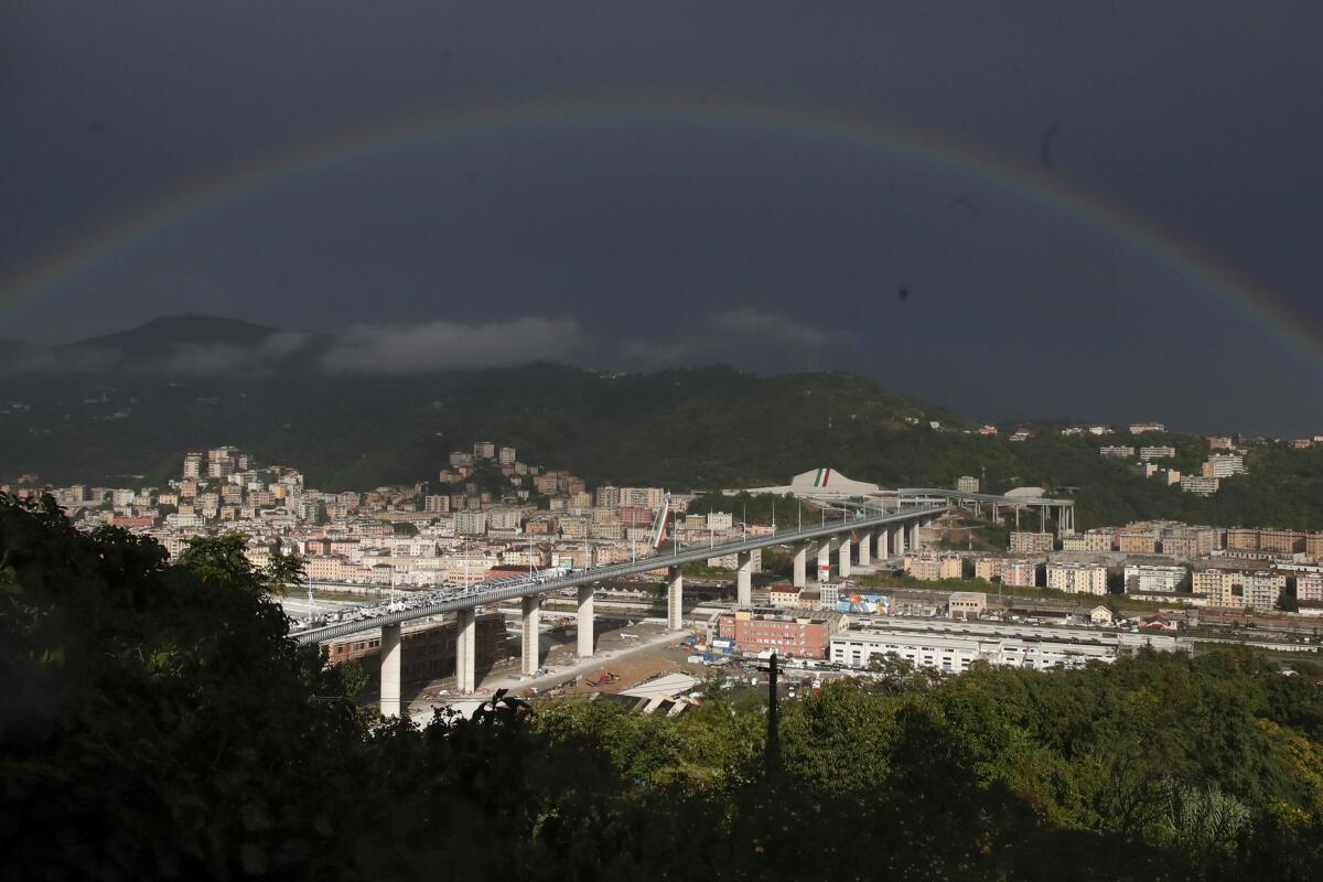 Genoa has new bridge 2 years after span's deadly collapse - The